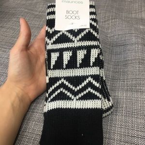 NWT Aztec Print Boot Socks